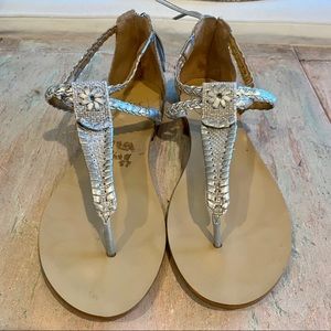 JACK ROGERS SANDALS WITH ZIP BACK